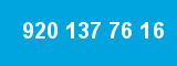 920 137 76 16